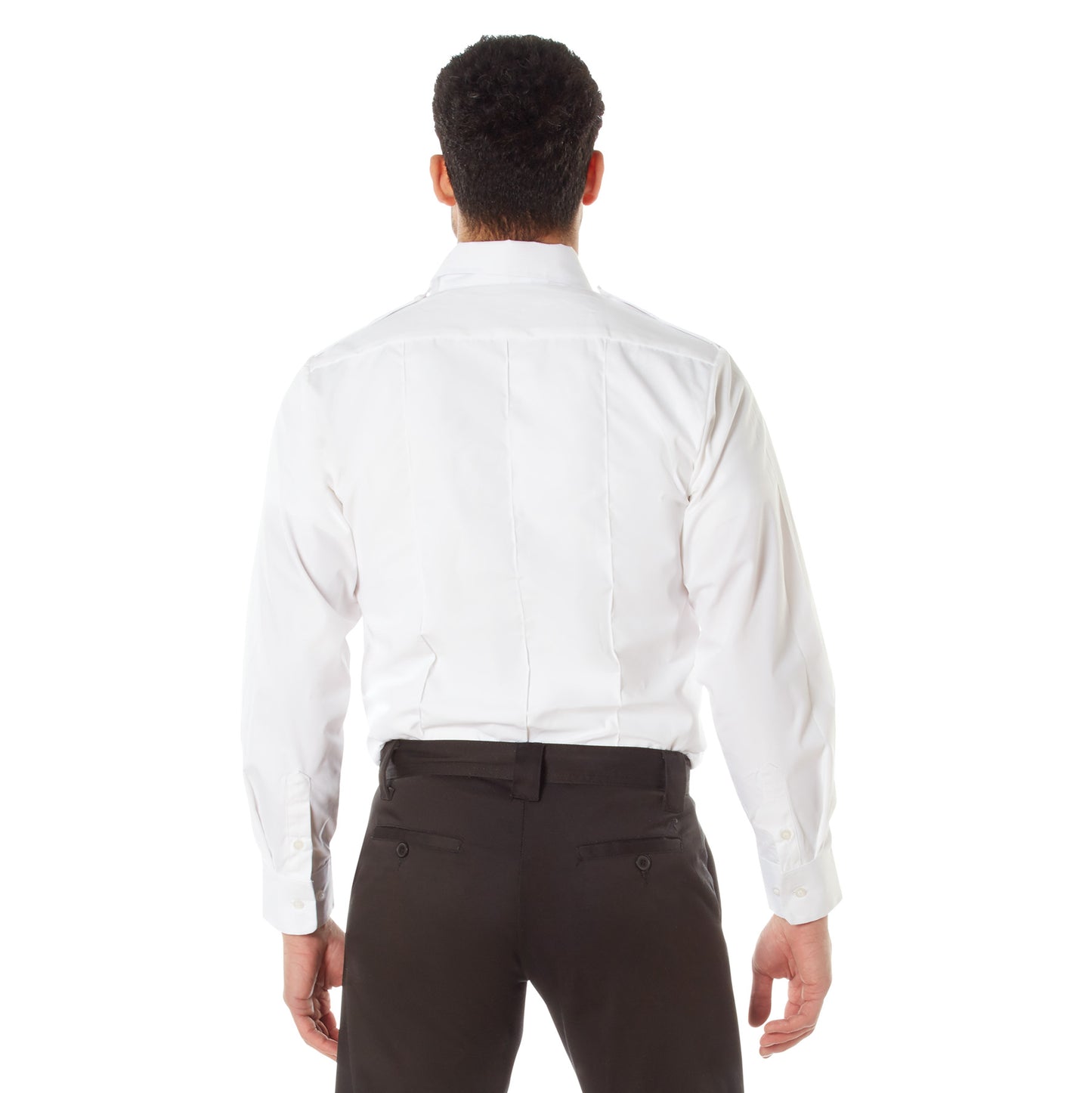 Long Sleeve White Police , EMS, Security dress uniform shirt