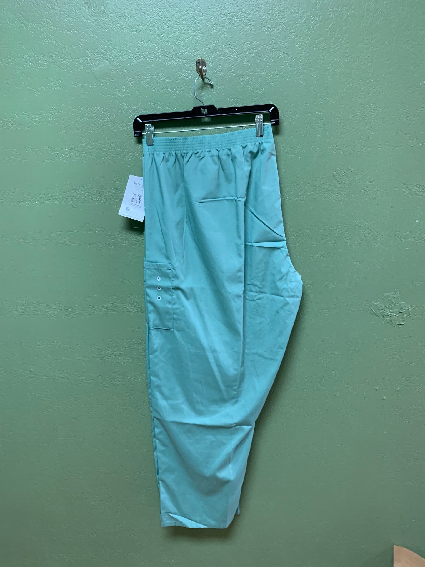 CLEARANCE Elastic Waist Cargo Scrub Pants