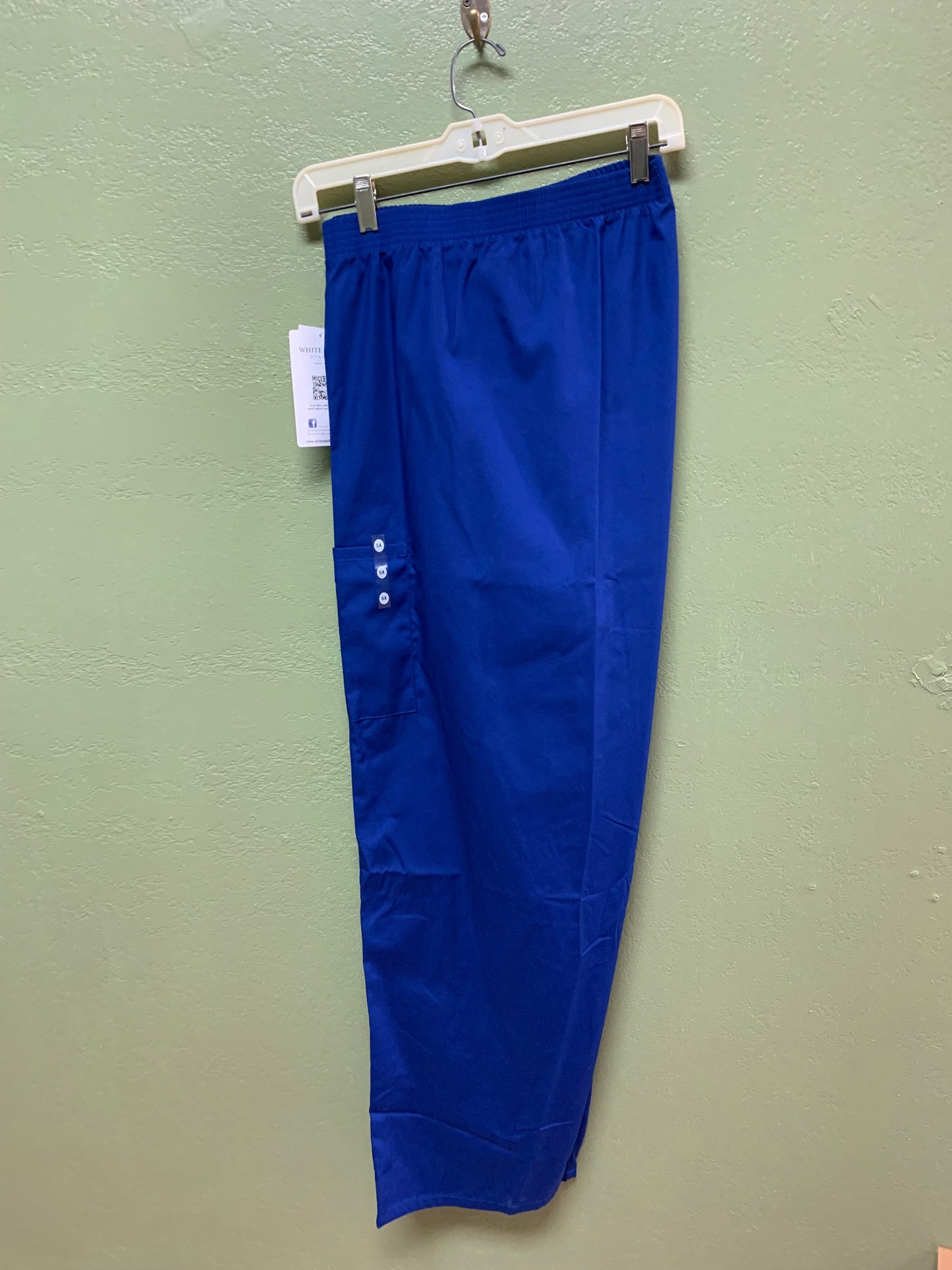 CLEARANCE Elastic Waist Cargo Scrub Pants
