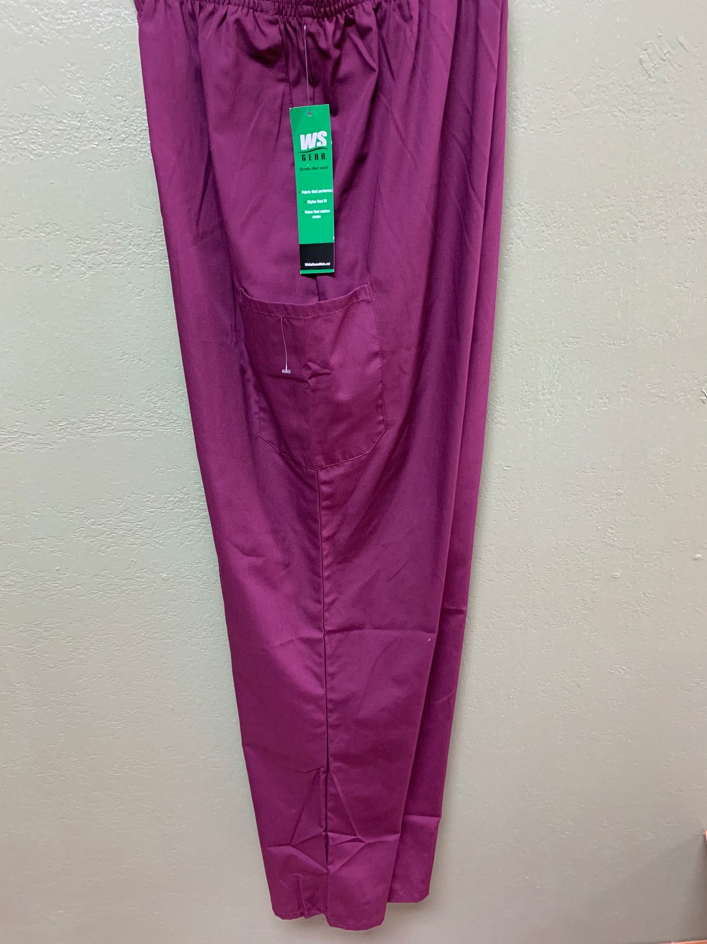 CLEARANCE Elastic Waist Cargo Scrub Pants