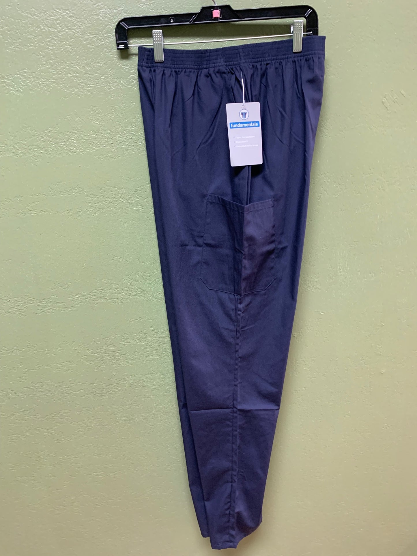 CLEARANCE Elastic Waist Cargo Scrub Pants