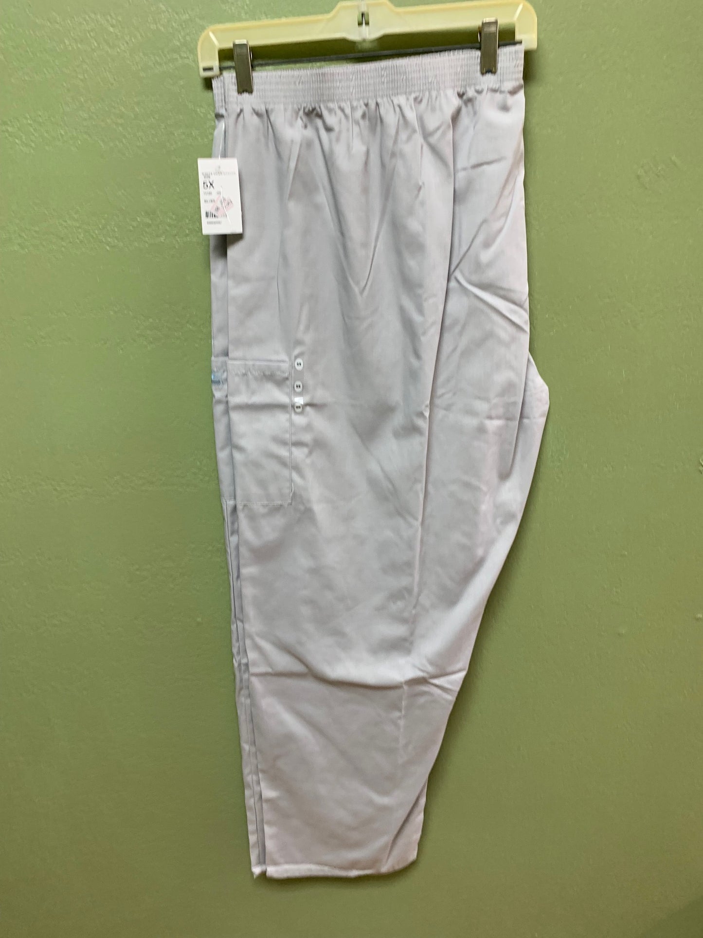 CLEARANCE Elastic Waist Cargo Scrub Pants