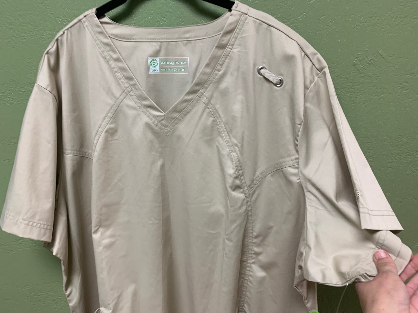 Bio White Swan 4XL Scrub Tops, Fashion Style