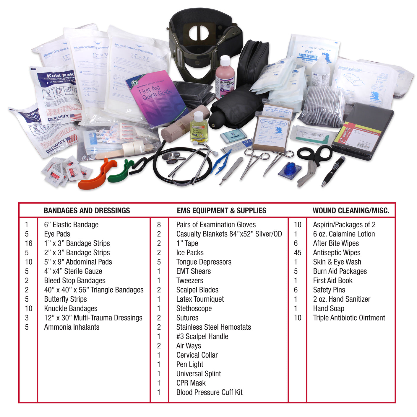 XL EMT Medical Trauma Kit and Bag