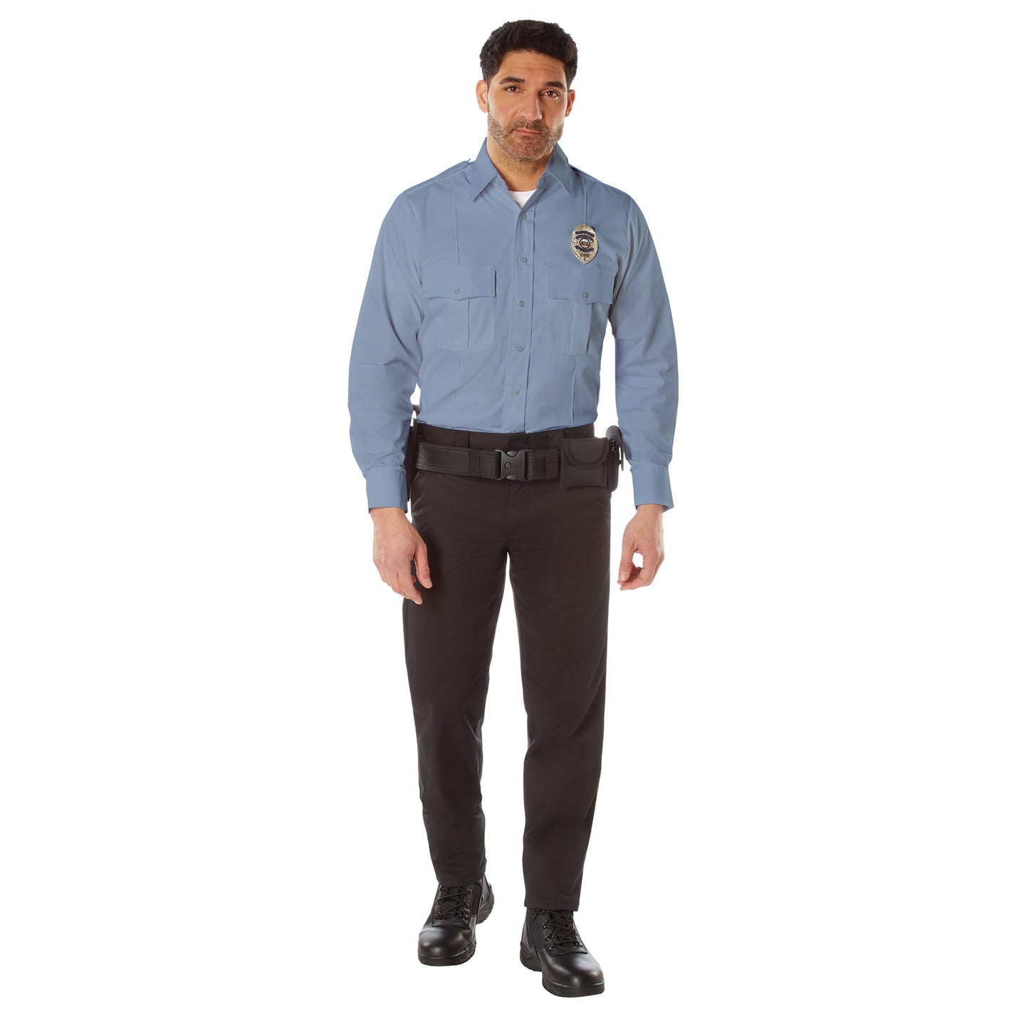 Long Sleeve White Police , EMS, Security dress uniform shirt