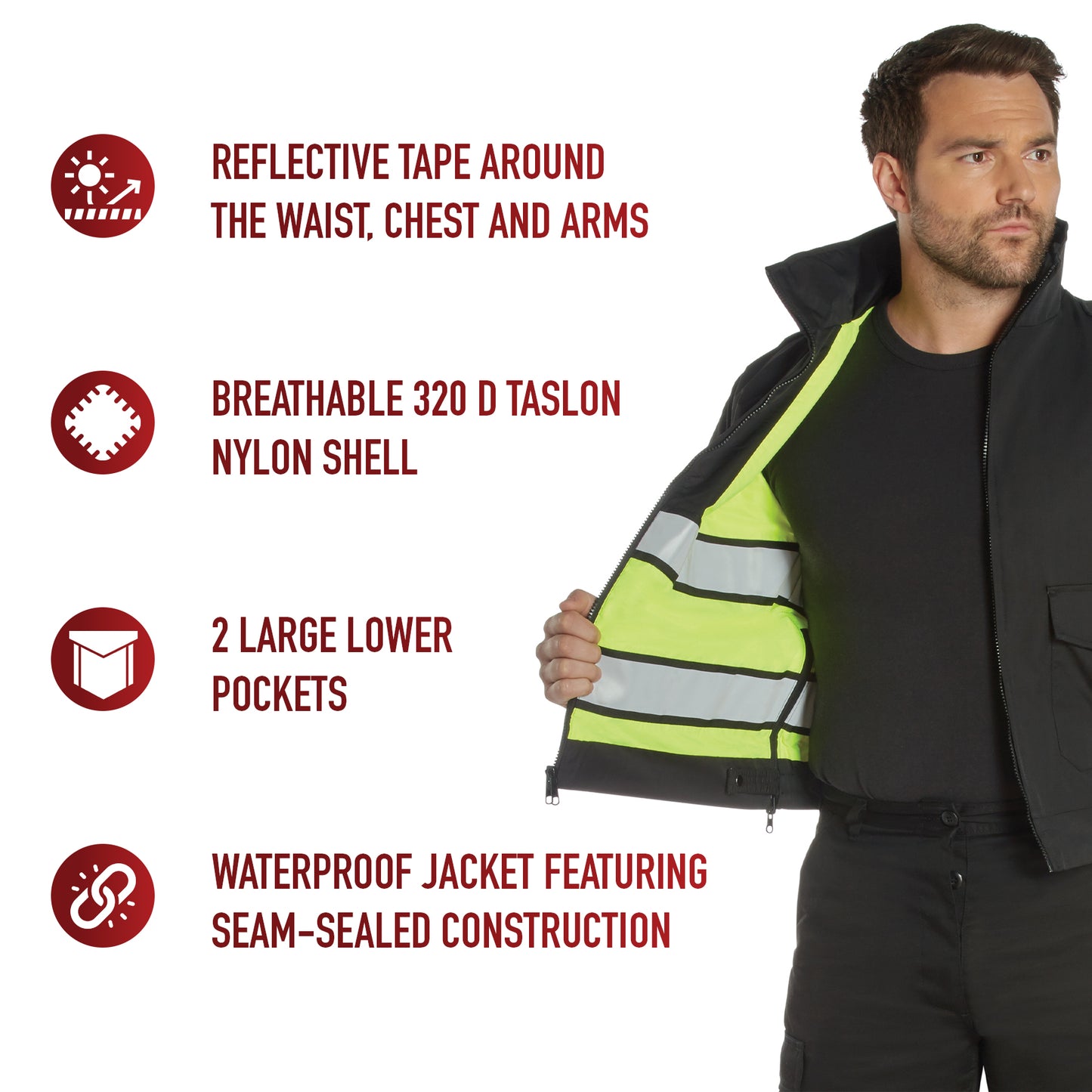 Rothco Reversible Hi-Visibility Uniform Jacket