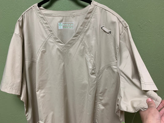 Bio White Swan 4XL Scrub Tops, Fashion Style